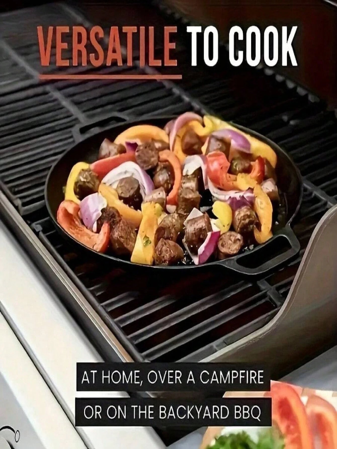 鋳鉄スキレット 無塗装ノンスティック パンケーキパン 全ストーブ対応（IH・ガス・電気） ピザ・グリル用 家庭・屋外調理適