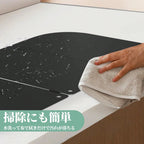 コンロ用油はね防止ガード IH・ガス両用 4 面タイプ 32cm 耐傷 固定穴付き お手入れ簡単 アウトドア対応 ホワイト