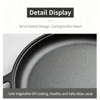 鋳鉄スキレット 無塗装ノンスティック パンケーキパン 全ストーブ対応（IH・ガス・電気） ピザ・グリル用 家庭・屋外調理適