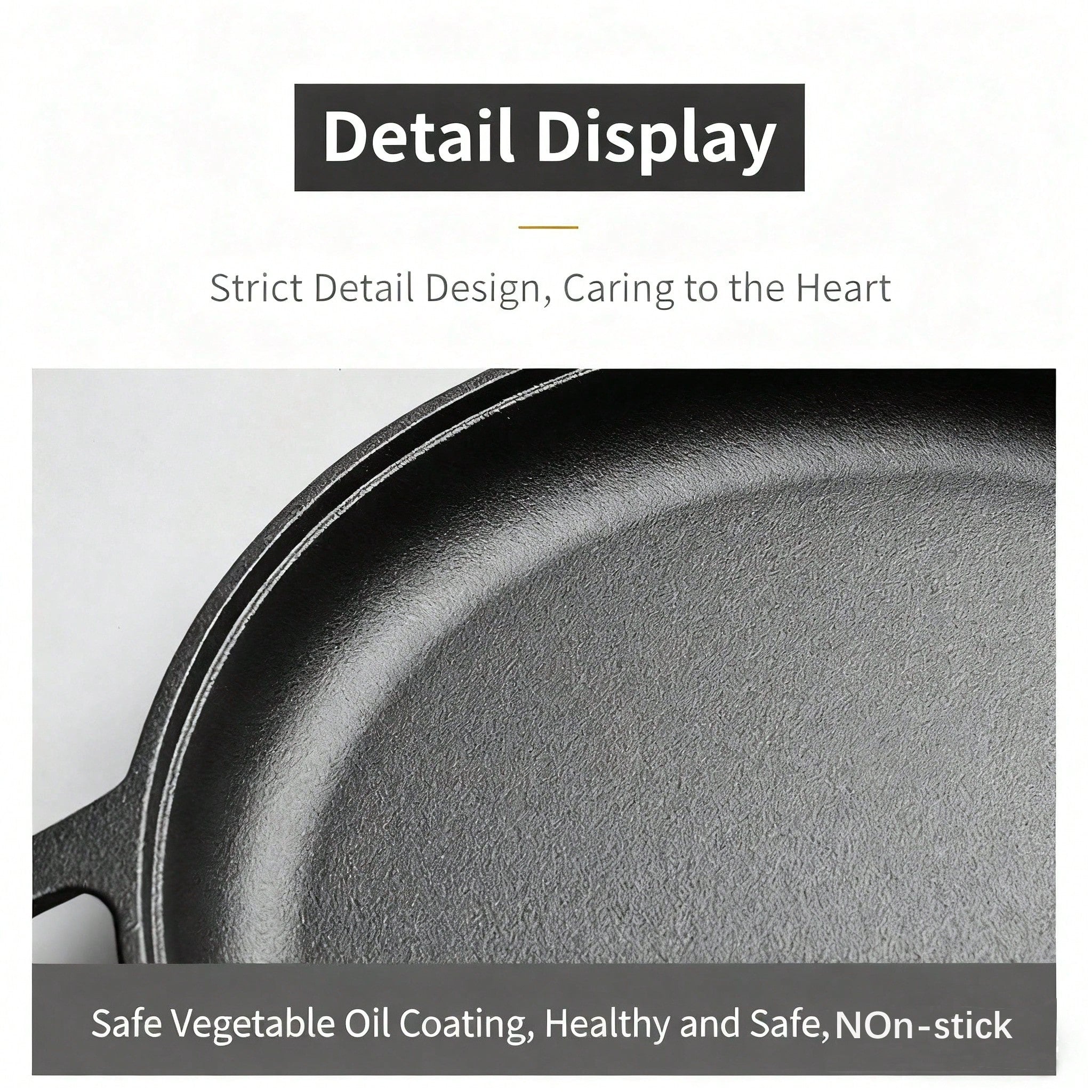 鋳鉄スキレット 無塗装ノンスティック パンケーキパン 全ストーブ対応（IH・ガス・電気） ピザ・グリル用 家庭・屋外調理適