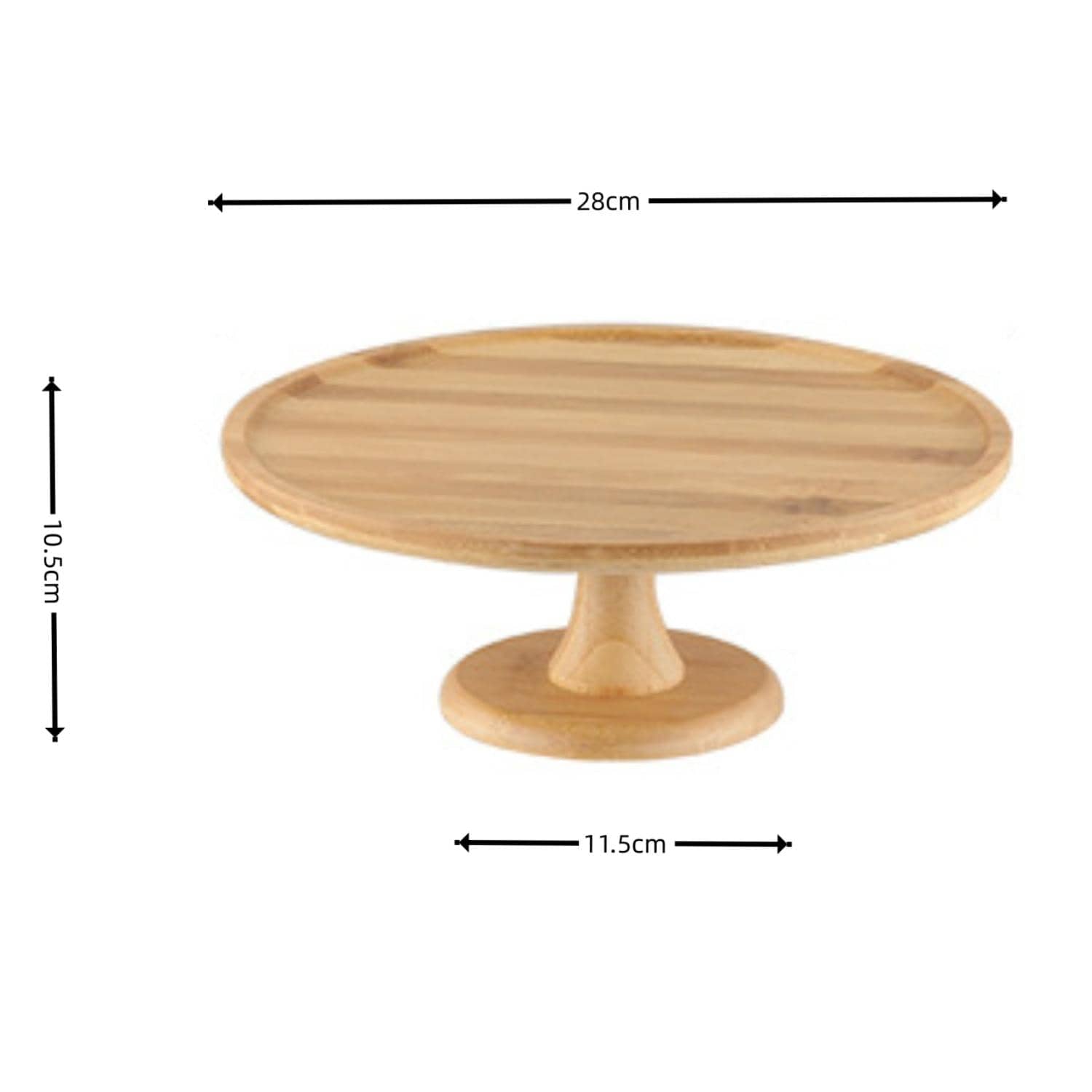 竹製高脚ケーキスタンド とペーパー製カップケーキホルダーセット、キッチン用品、クリスマスギフト