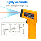 1個 高精度非接触型赤外線温度計、デジタル食品温度計ガン、家庭用温度計 ホーム、キッチン、料理、旅行用