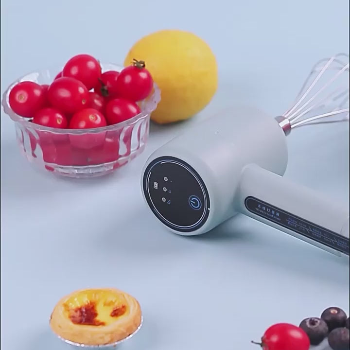 ハンドミキサー 3 段スピード USB 充電式ワイヤレス ステンレスビーター 2 本付き ベーキング・卵泡立て用